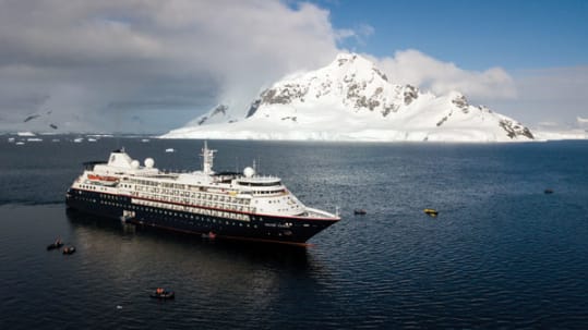 Silver Cloud in Antarctica